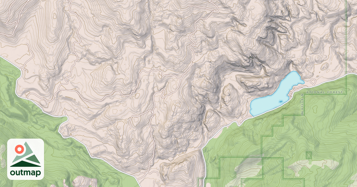 Map of LEDGERWOOD