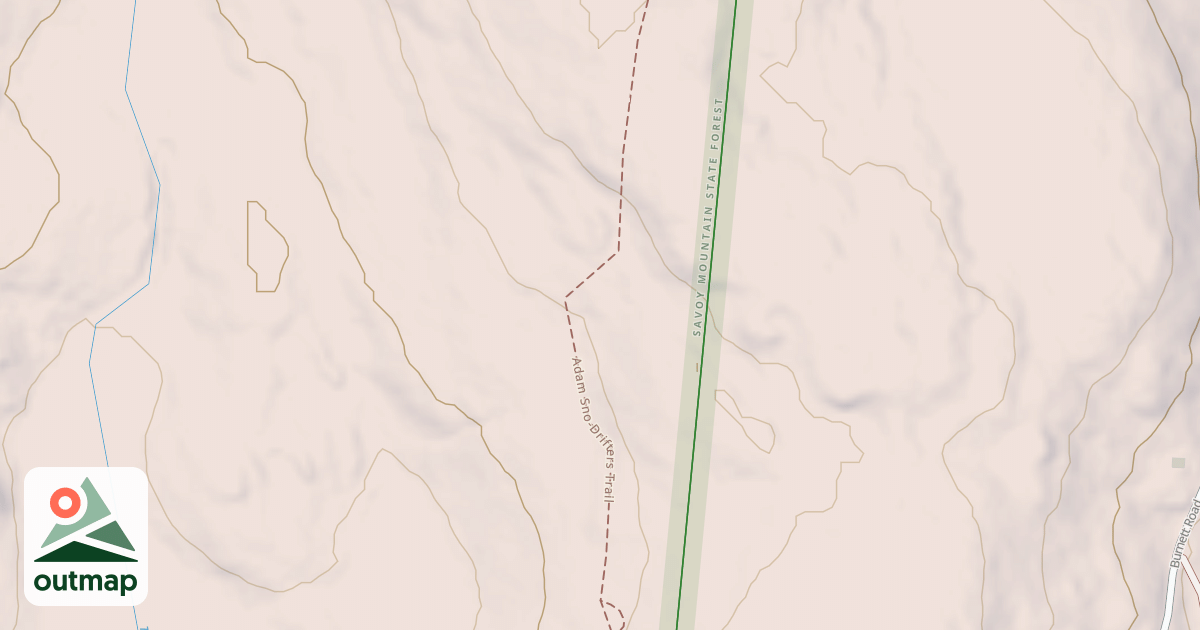 Map of Adams Sno-Drifters Trail