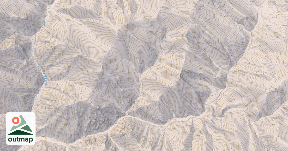 Map of SOUTH FORK RAINEY CREEK
