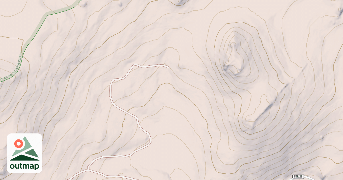 Map of TRIGGER LAKE SPUR 2