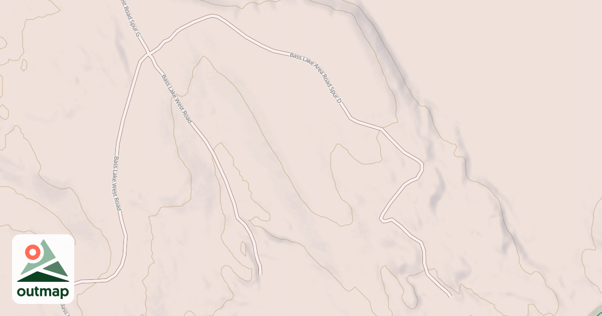 Map of BASS LAKE WEST SPUR D