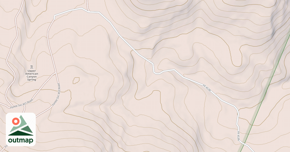 Map of USFS Motor Vehicle Use Map Roads {BD4290A5-CE3F-427D-AB71-32ADFD95923D}