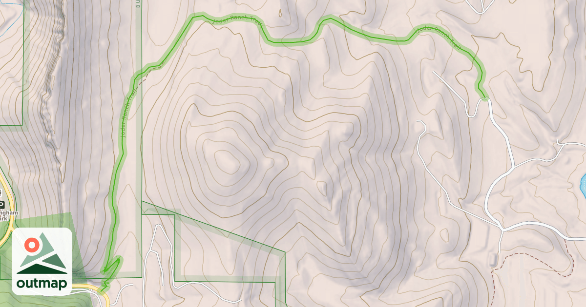 Map of Joder Ranch Trail