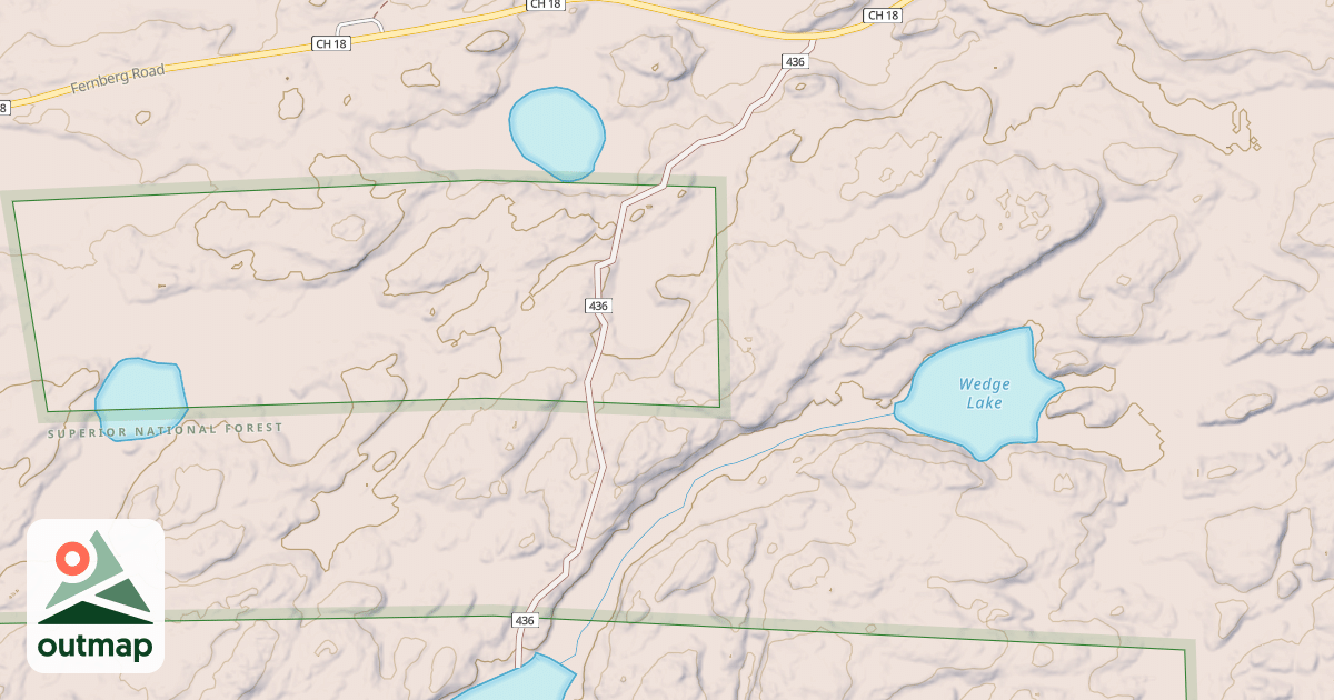 Map of MADDEN LAKE