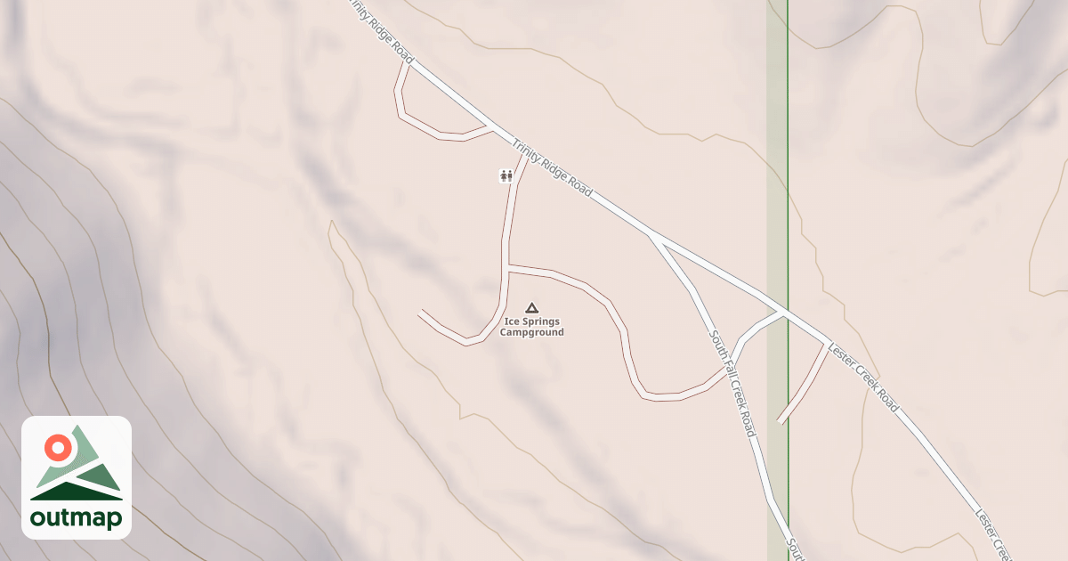 Map of ICE SPRINGS CAMPGROUND