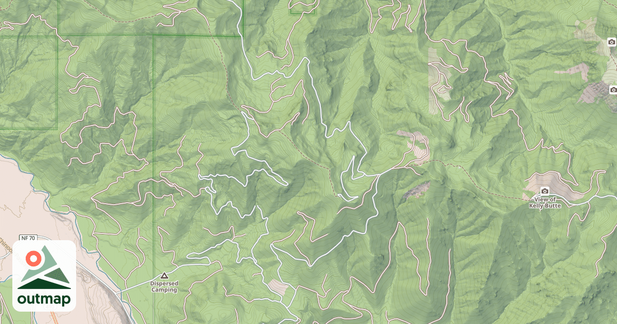 Map of DIVIDE RIDGE