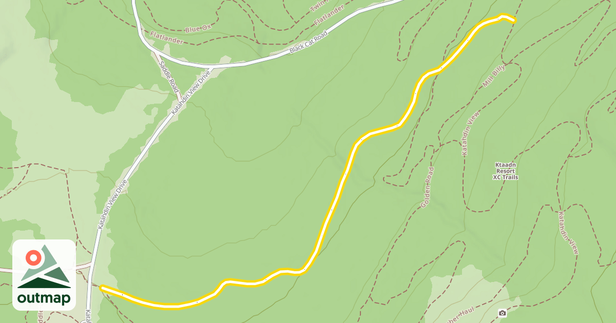 Map of Twin Pines Loop