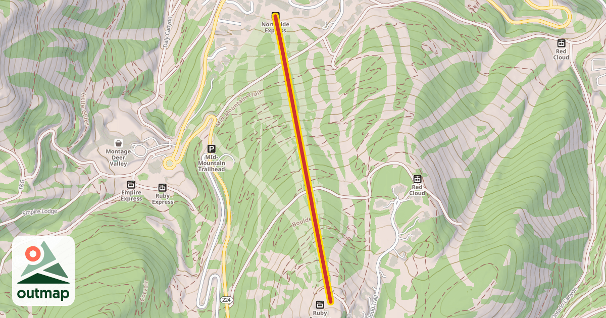 Map of Northside Express