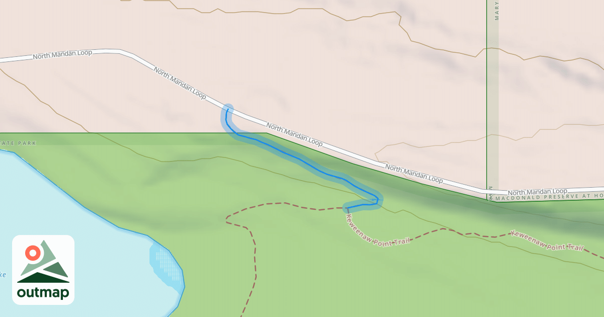 Map of Keweenaw Point Trail