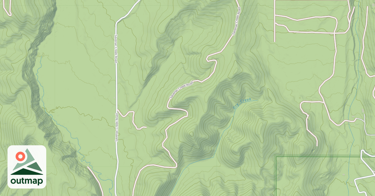 Map of SAVENAC CREEK