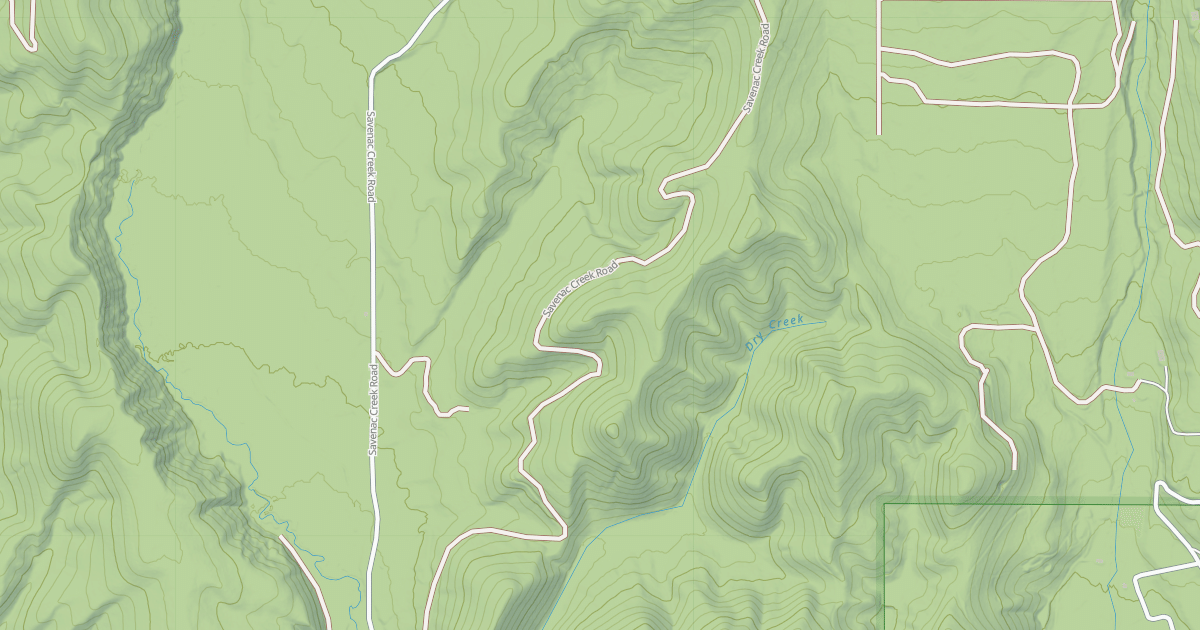 Map preview of SAVENAC CREEK
