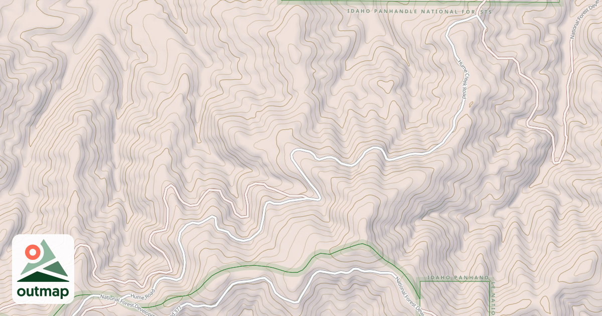 Map of HUME CREEK