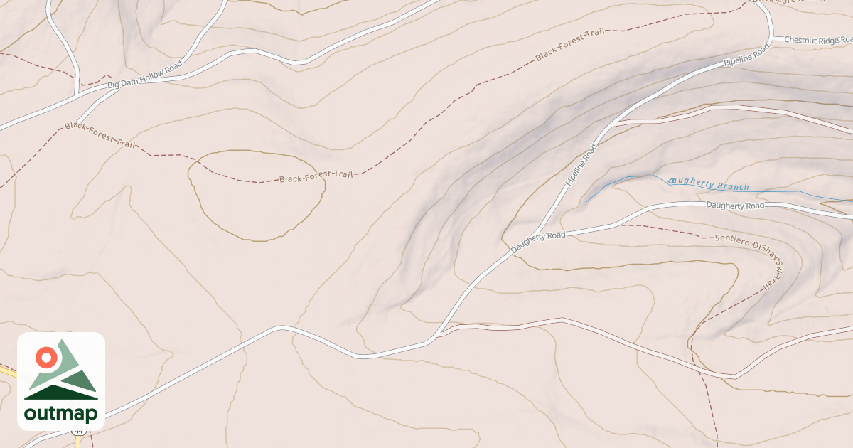 Map of Coudy Pike Snowmobile Trails