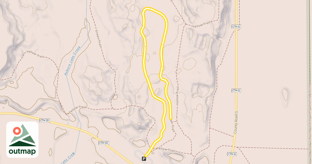Map of Brown Trail