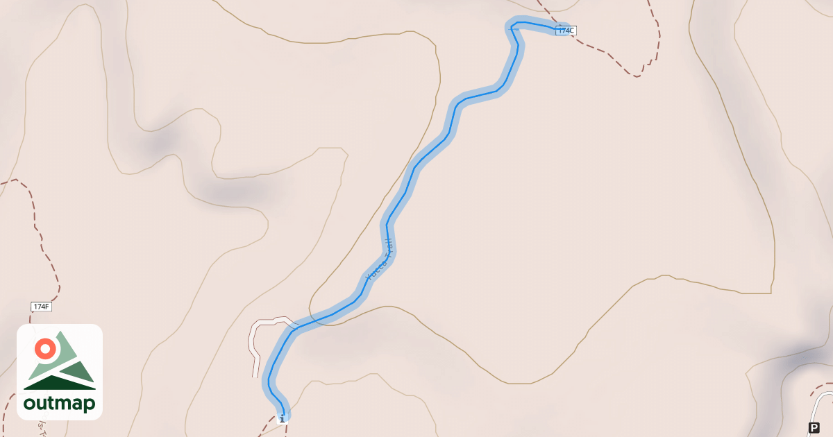 Map of Yucca Trail