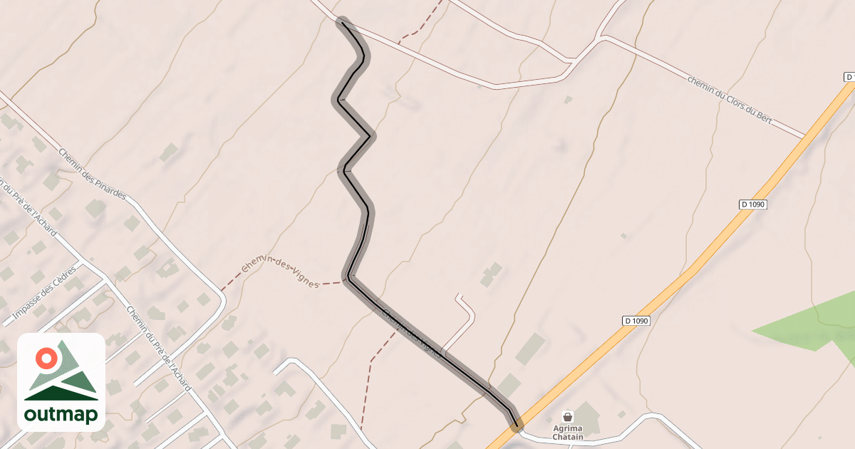 Map of Chemin des Vignes