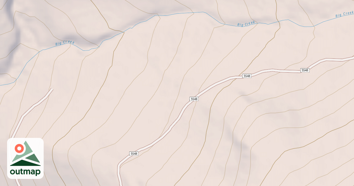 Map of BIG CREEK FIRE ROAD T1