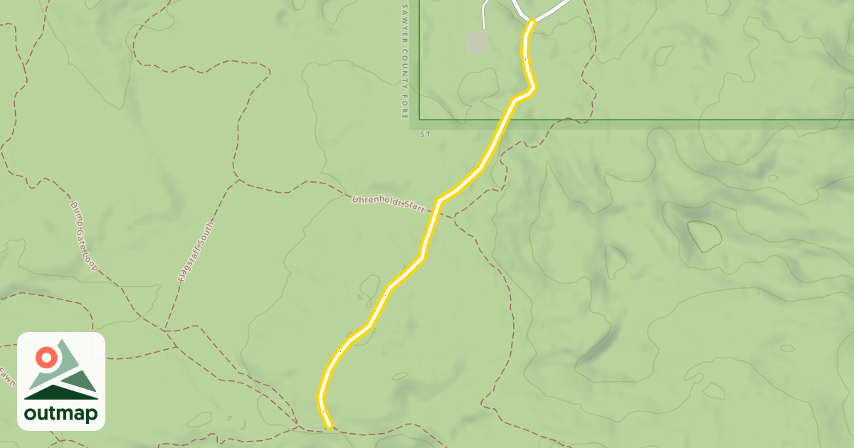 Map of Seeley Hills Ski 7.5 k;Seeley Hills Ski 5k