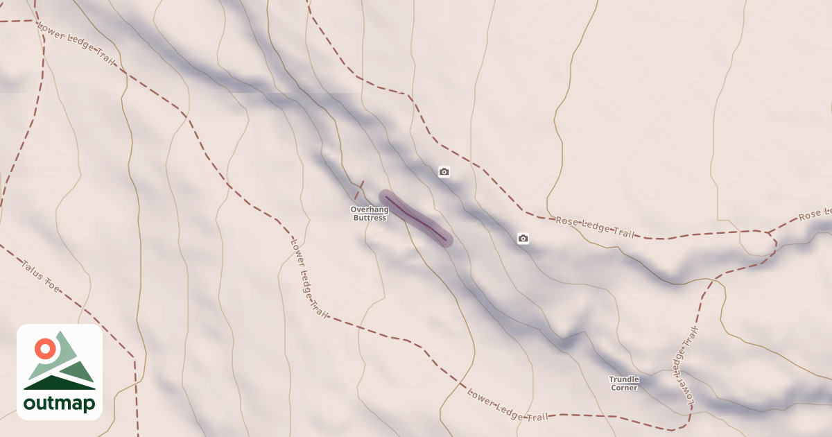 Map of Climbing Crag