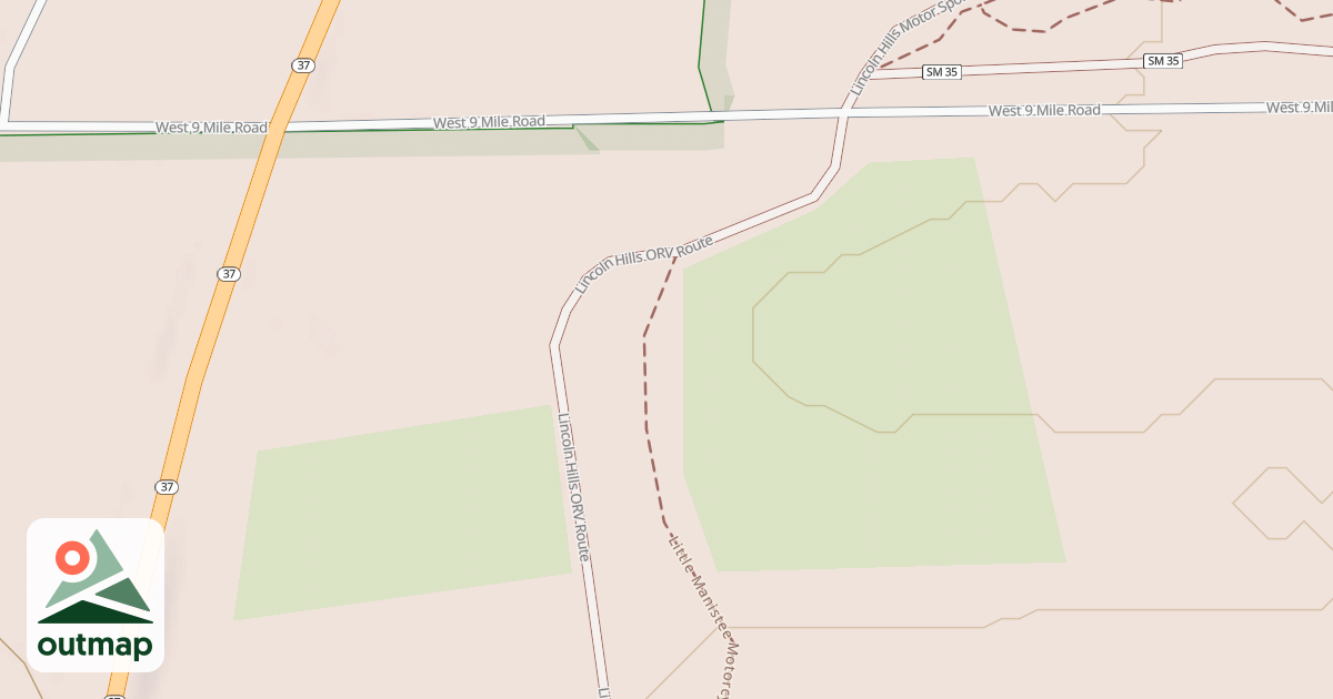 Map of Lincoln Hills Route