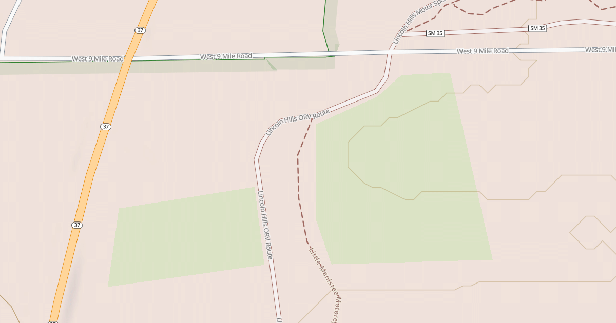 Map preview of Lincoln Hills Route