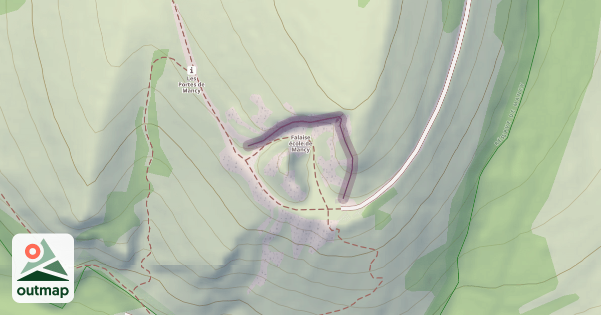 Map of Climbing Crag
