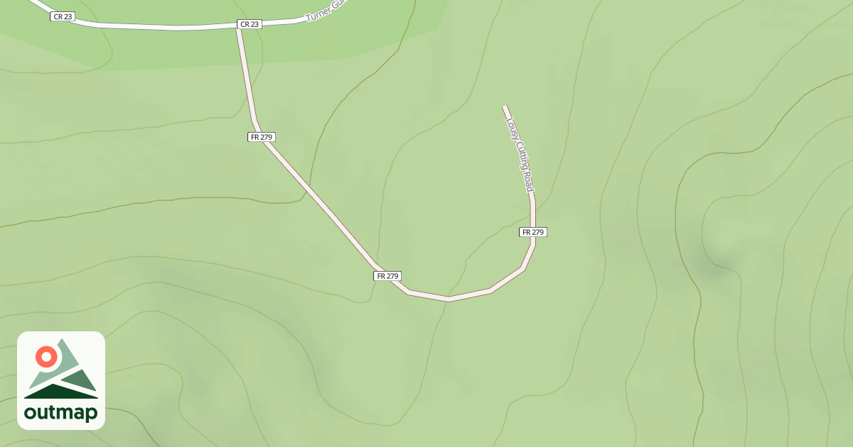 Map of LOUSY CUTTING
