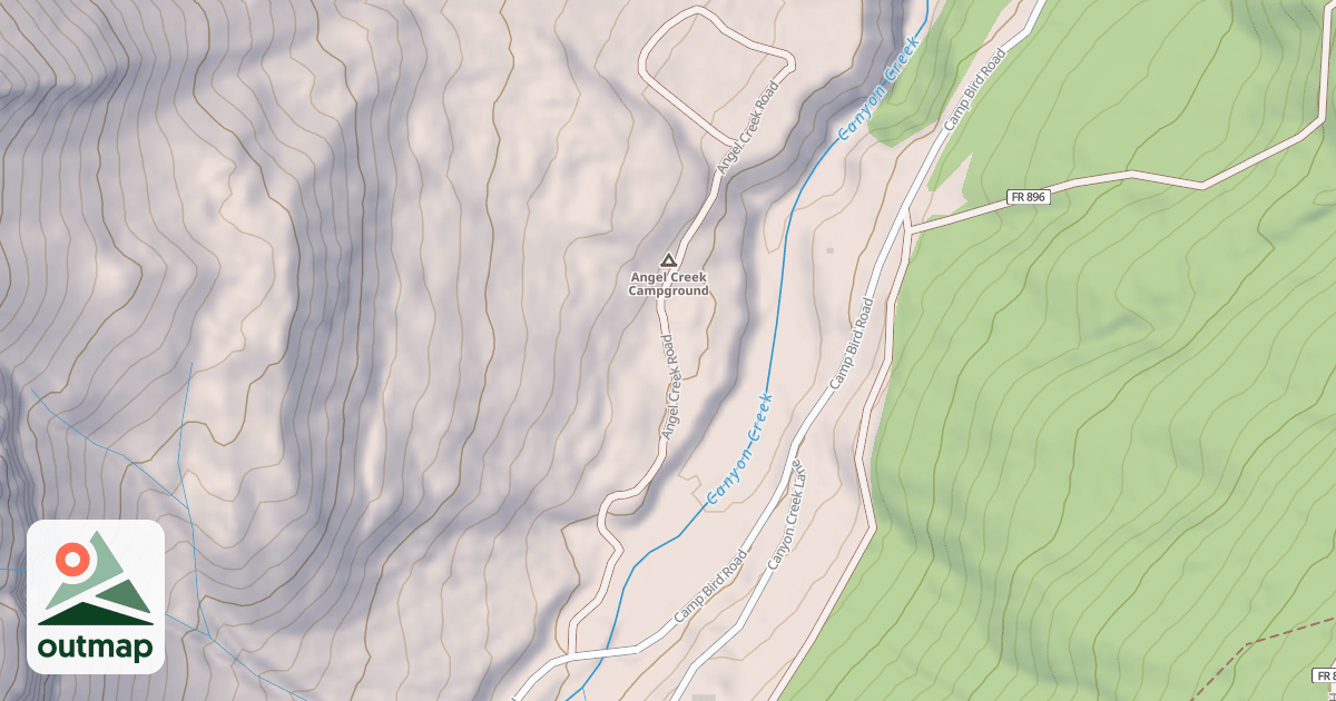 Map of ANGEL CREEK