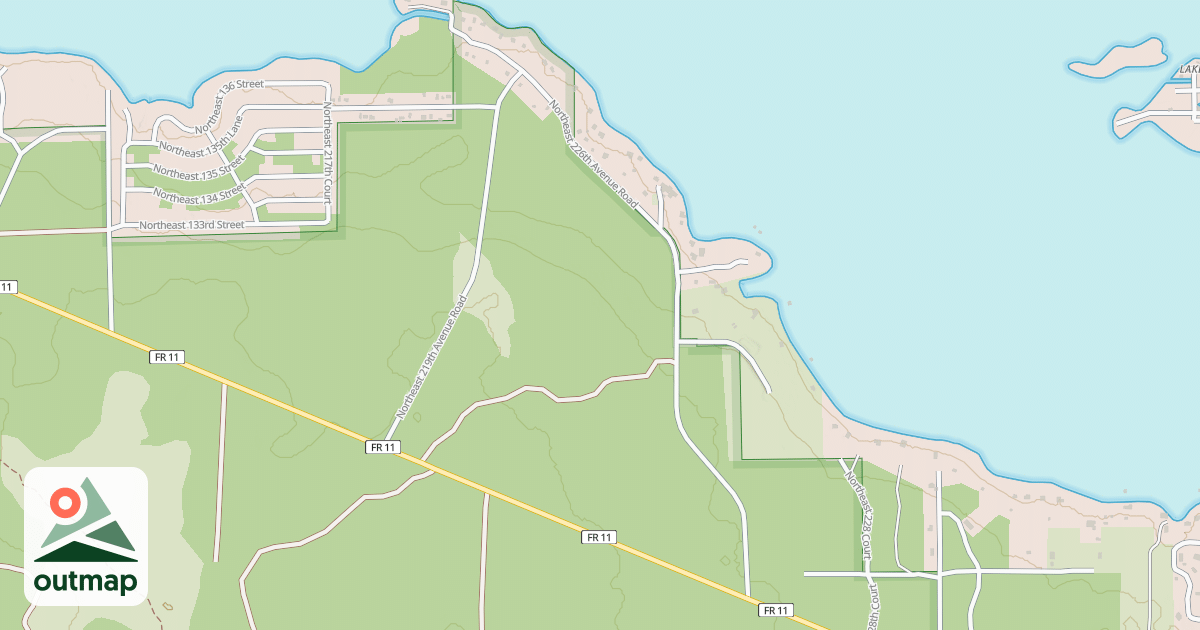 Map of OLSEN OR NE 226TH AV RD
