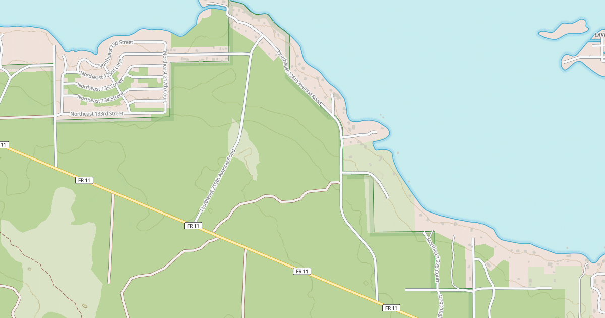 Map preview of OLSEN OR NE 226TH AV RD