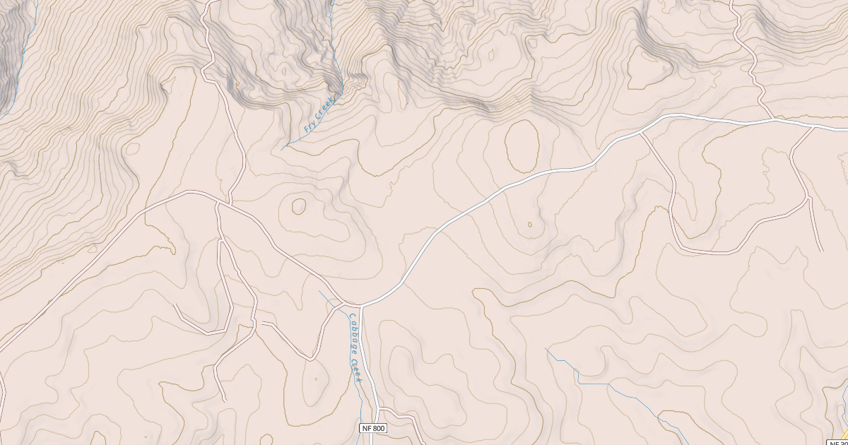 Map preview of USFS National Forest System Roads {8A9C74CC-7FA6-438E-9479-6C5B2B4A0845}