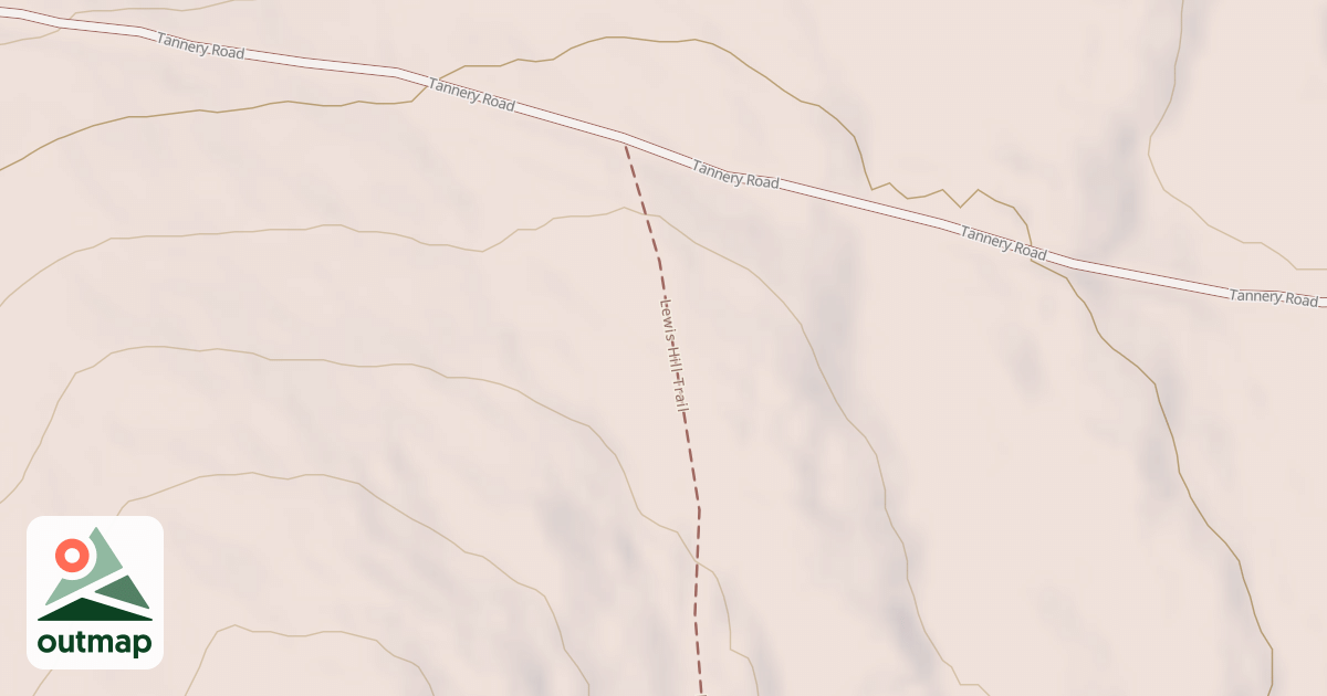 Map of Lewis Hill Trail