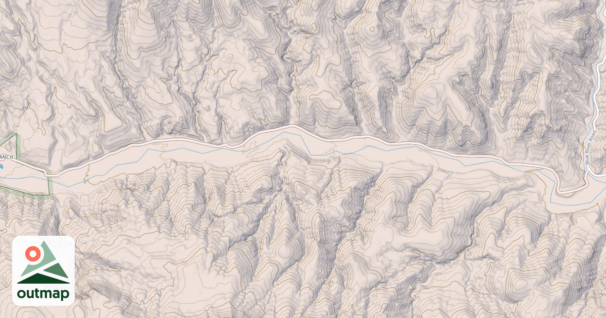Map of LOWER CAMPBELL BLUE