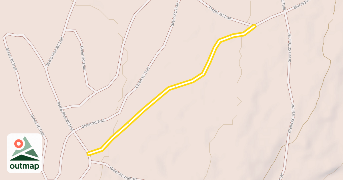 Map of Blue XC Trail