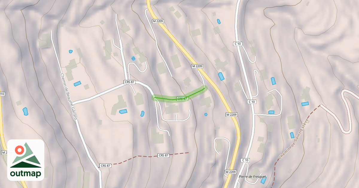 Map of Chemin Nord de la Gaudasse