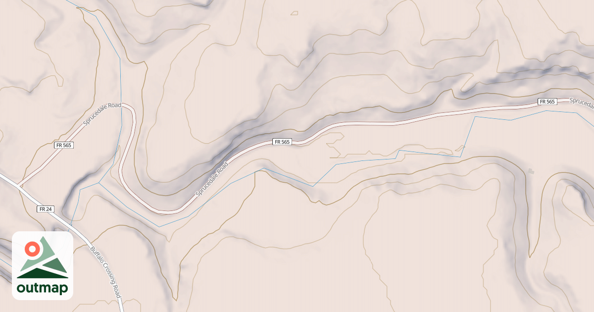 Map of SPRUCEDALE