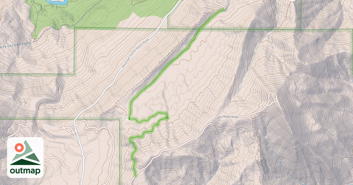 Map of Canyon Crest Trail