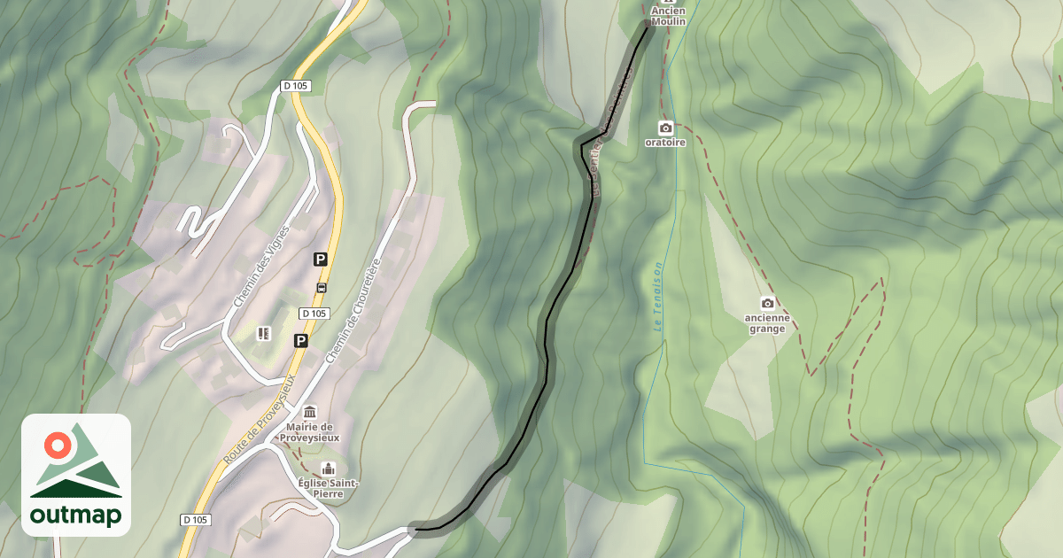 Map of Le Sentier des Peintres