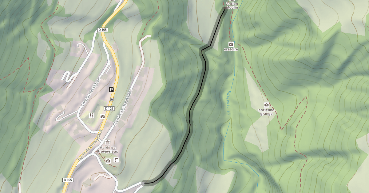 Map preview of Le Sentier des Peintres