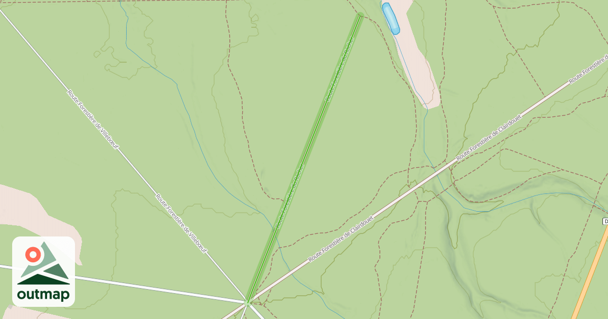 Map of Route Forestière du Rocher