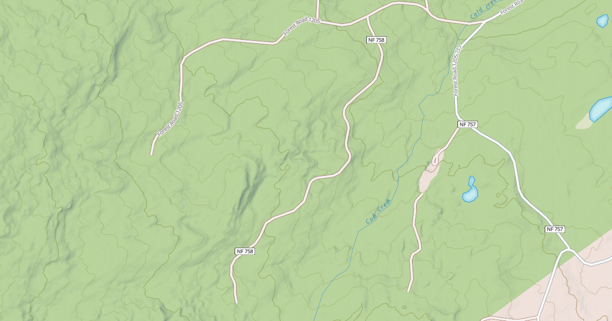 Map preview of UPPER COLD CREEK