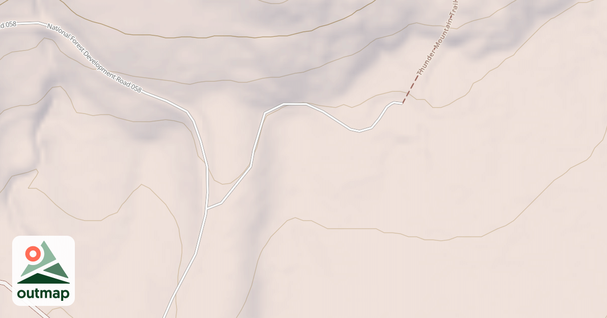 Map of THUNDER MOUNTAIN