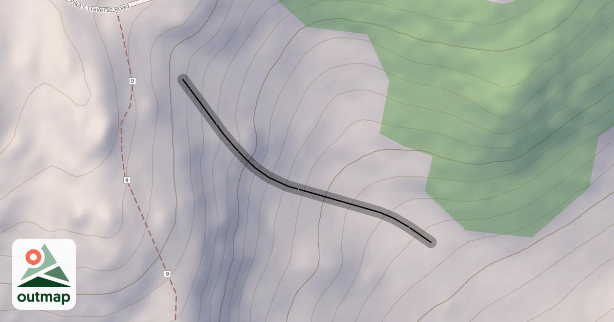 Map of Sun Bowl Chutes