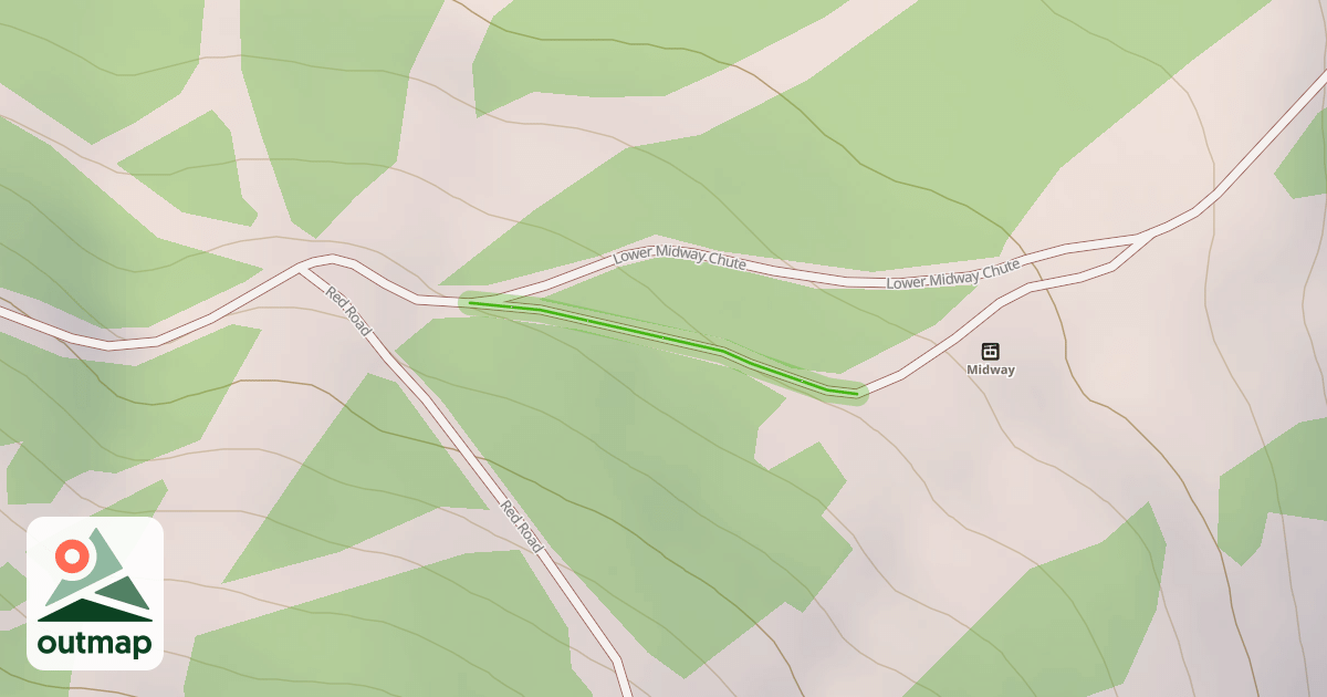 Map of Upper Midway Chute
