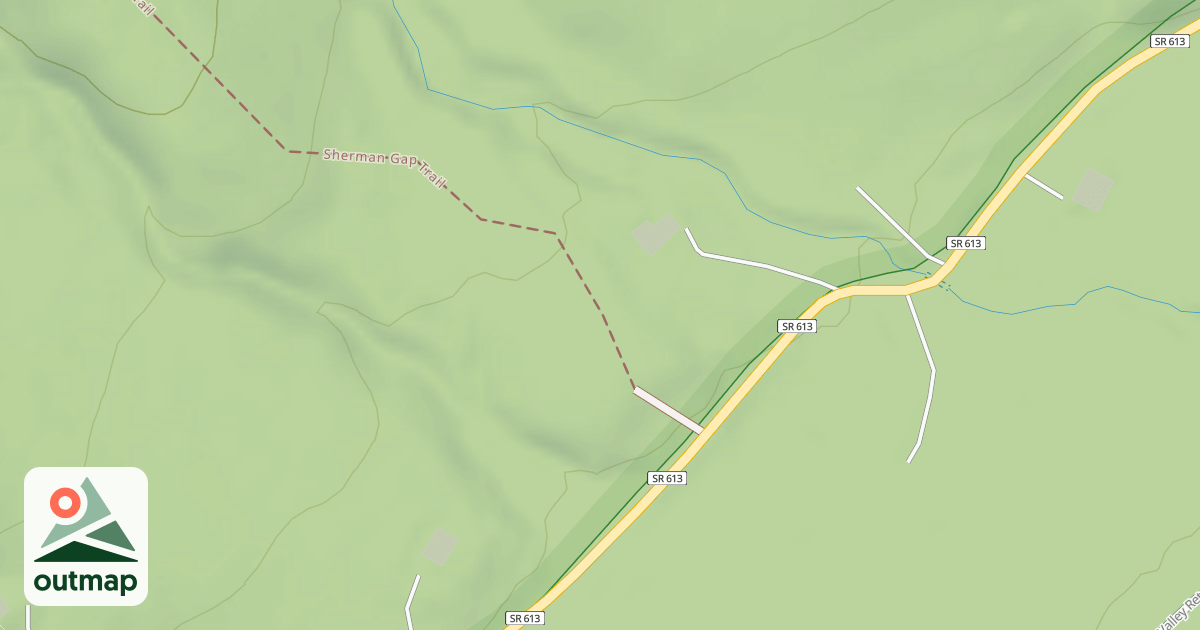 Map of SHERMAN GAP