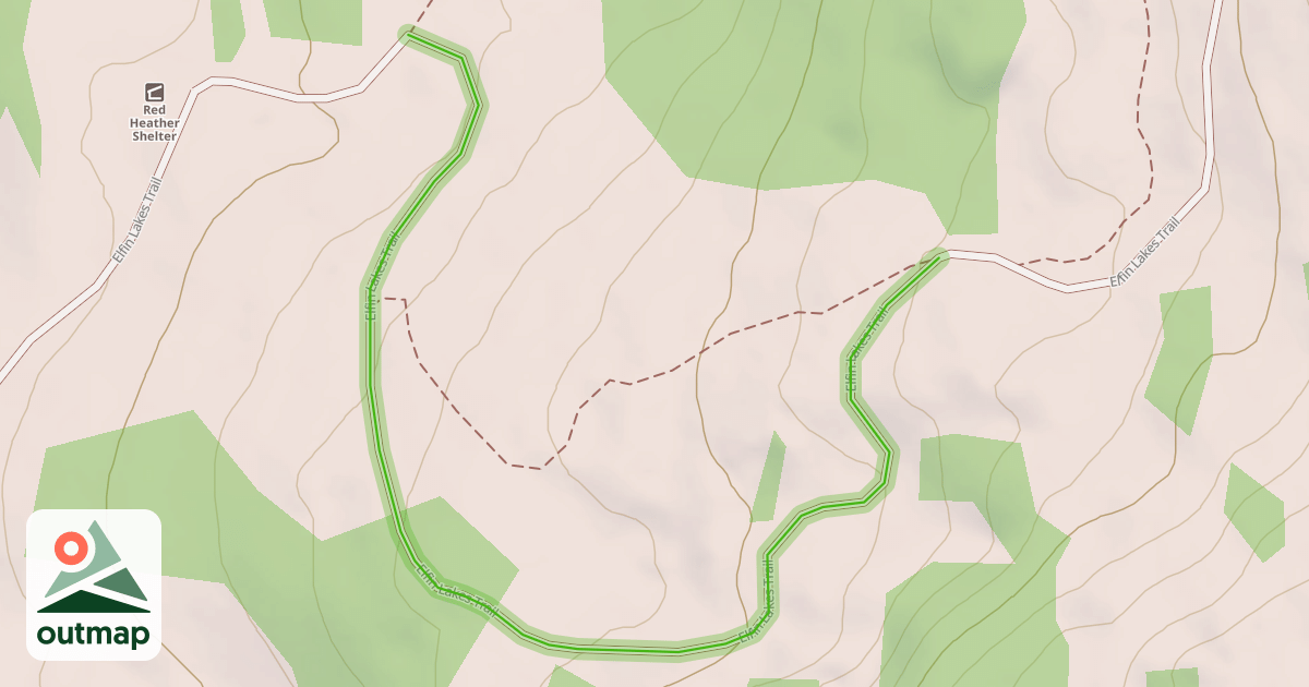 Map of Elfin Lakes Trail
