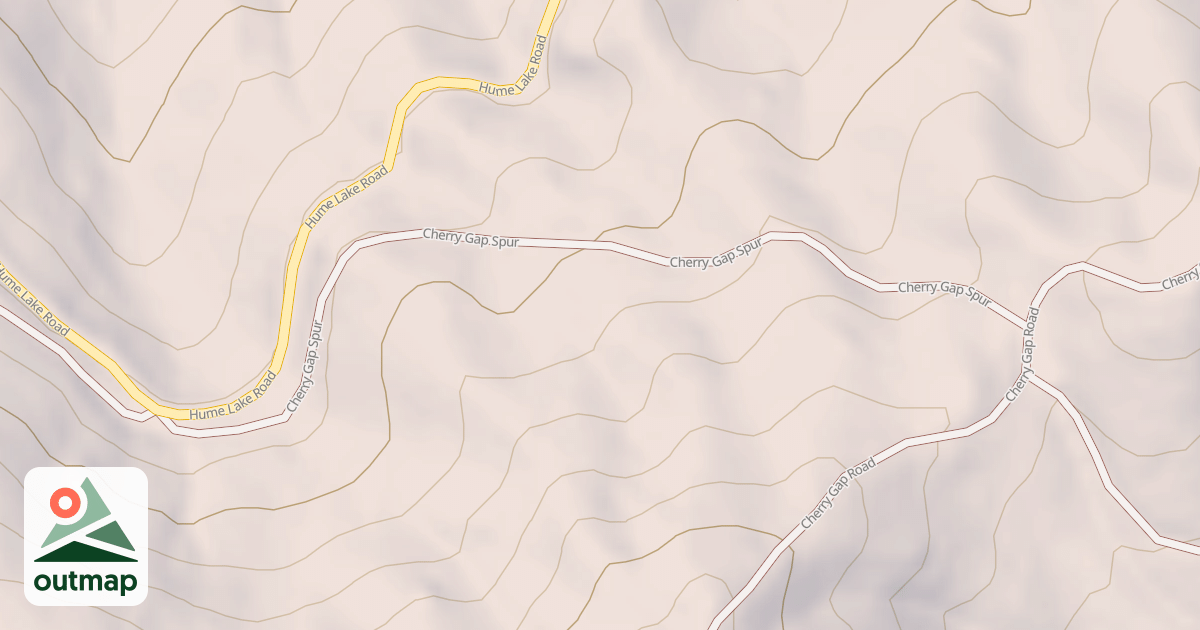 Map of CHERRY GAP