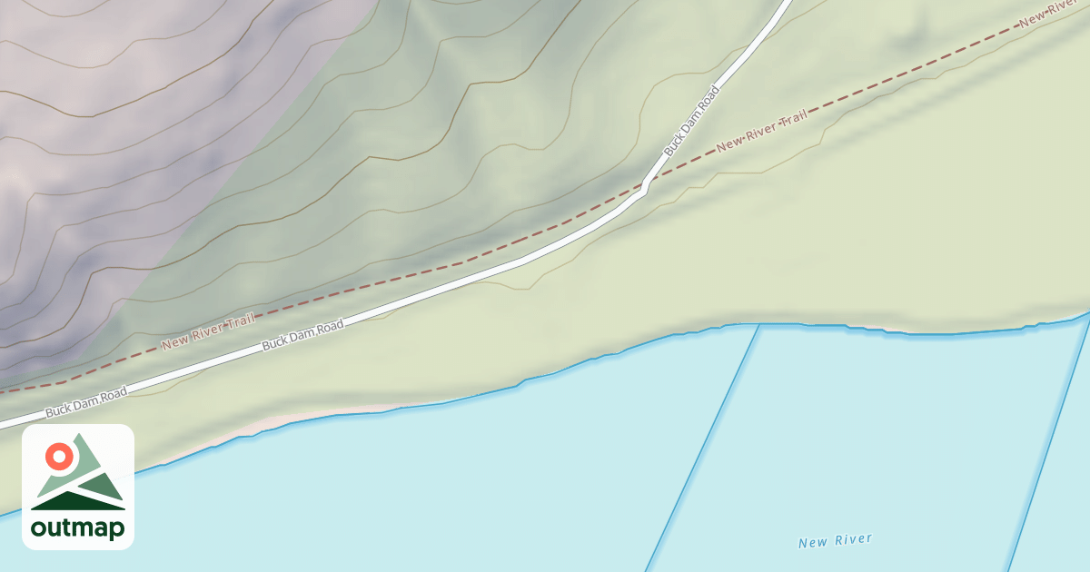 Map of NEW RIVER BOAT SITE