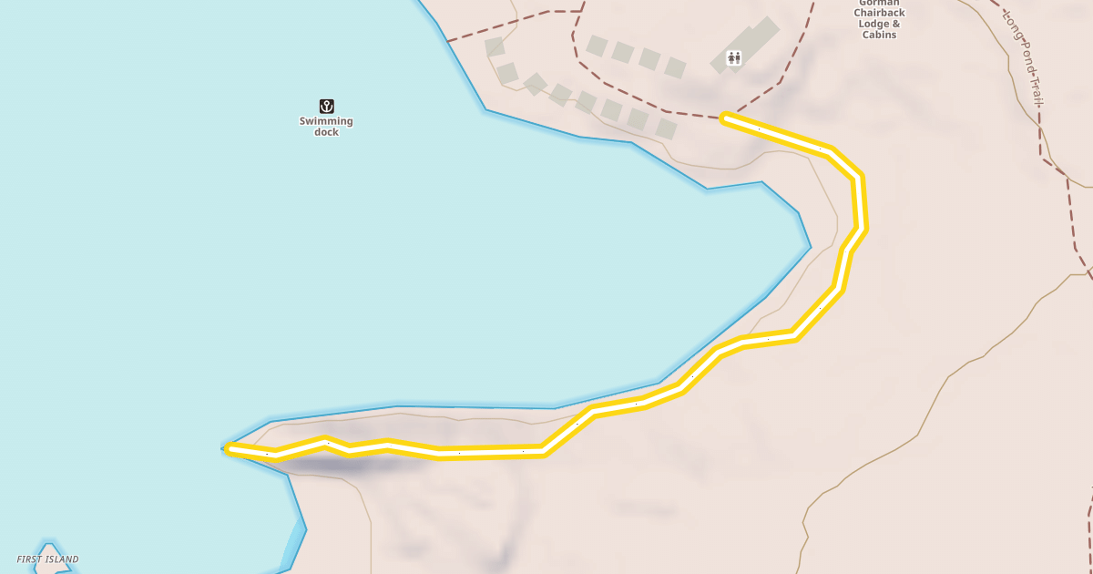 Map preview of Hermit Point Trail
