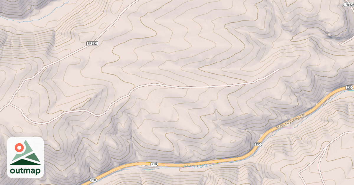 Map of FOX CREEK SPUR I